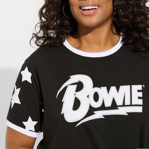 Bowie Cotton Drop Shoulder Varsity Tee - NWT